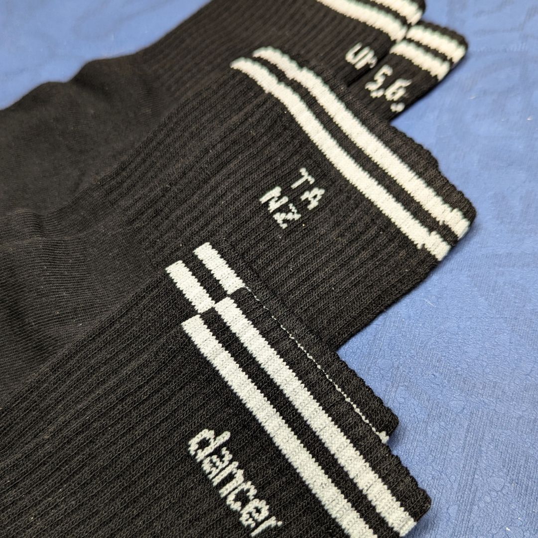 Black Dance Socks – 3er Bundle